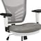 Flash Furniture Gray Draft Chair, White Frame HL-0001-1CWHITE-LTGY-GG - alternate 8